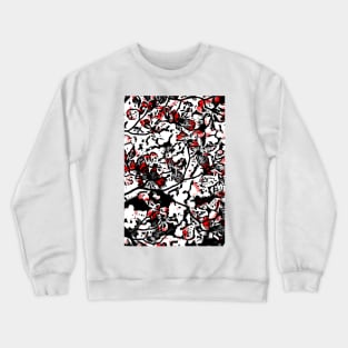 blossom black and red Crewneck Sweatshirt